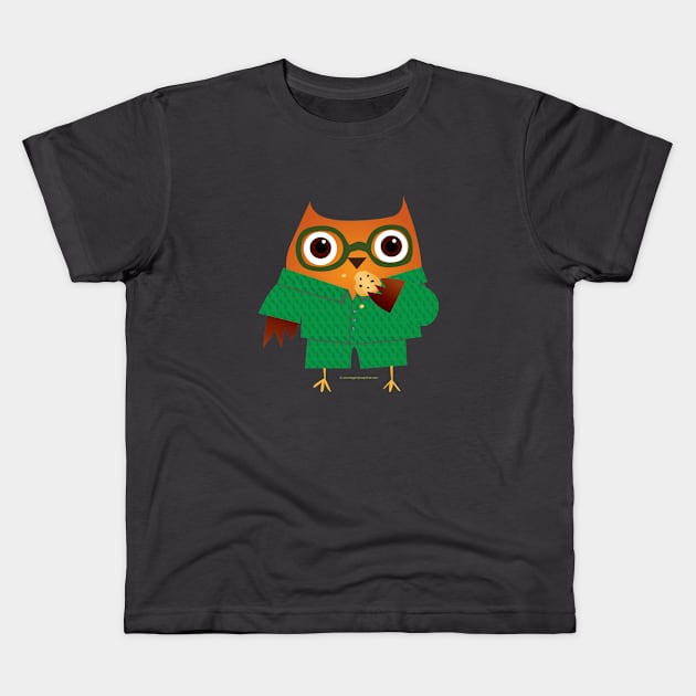 Papa Hoo Kids T-Shirt by Secret Agent Jo